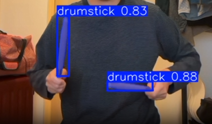 AirDrum — testing detection setup